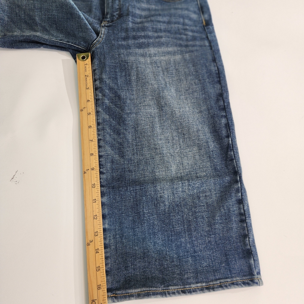 Nydj Womens Size 8P Petite Jeans Crop Wide Leg pedal pusher seline Stretch 01 - Picture 12 of 15